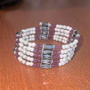 NEW Handmade Magnetic Beaded Bracelet